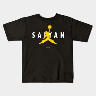 Saiyan Jumpman | Yellow Kids T-Shirt